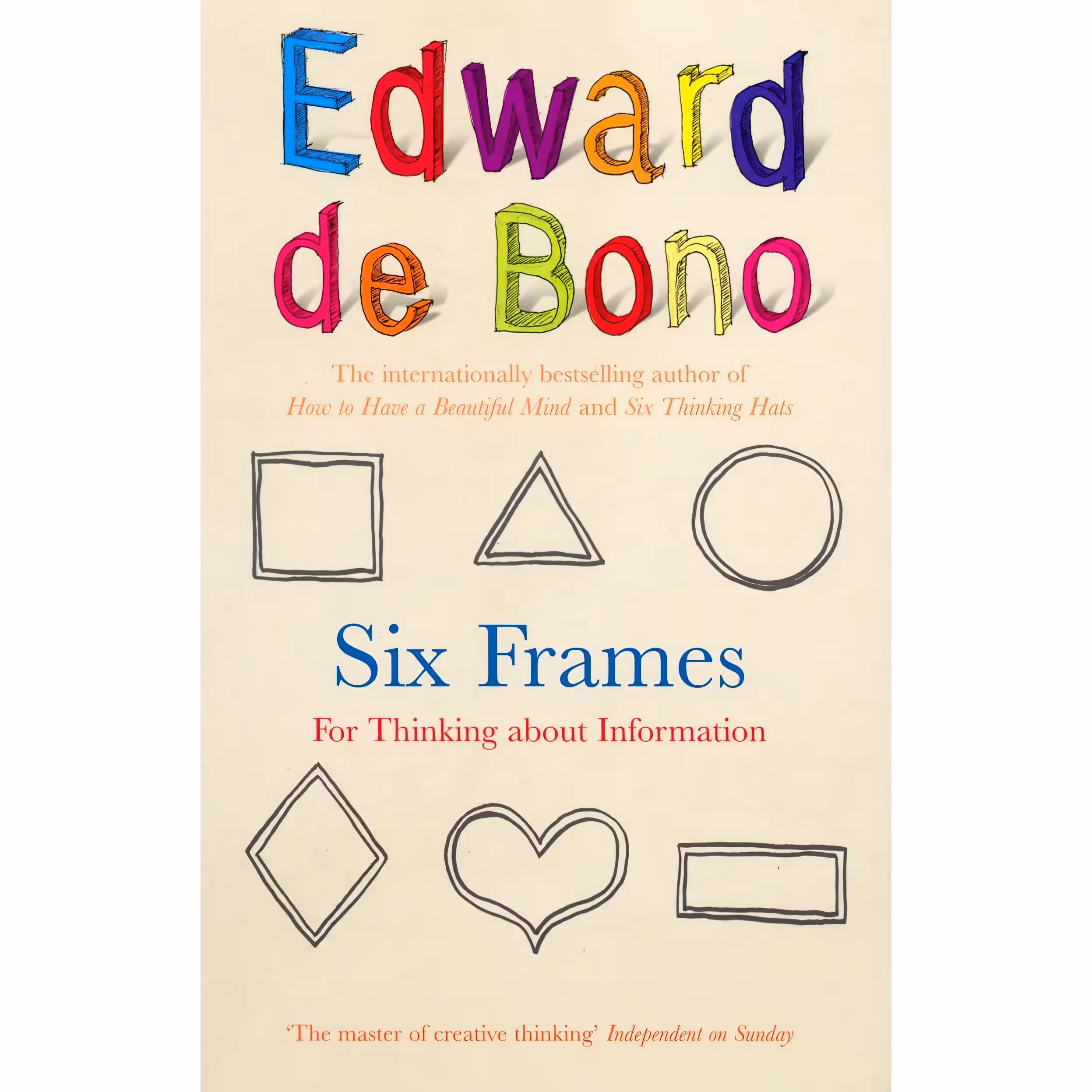 کتاب زبان اصلی Six Frames اثر Edward De Bono and Illustrated انتشارات Vermillion