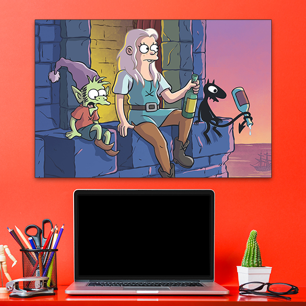 تابلو شاسی طرح سریال طلسم شدگان کد Disenchantment 433