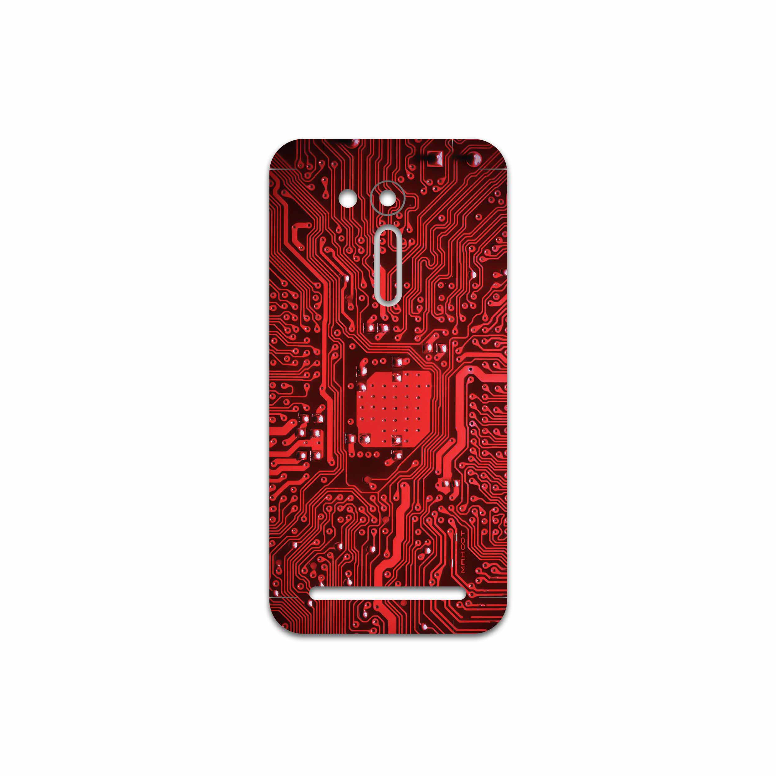 برچسب پوششی ماهوت مدل Red Printed Circuit Board مناسب برای گوشی موبایل ایسوس Zenfone Go