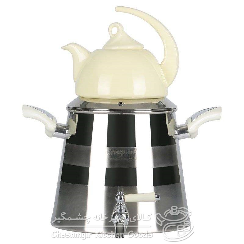 کتری و قوری کروپ ست مدل pyramid کد 809Y