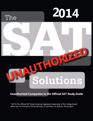 خرید و دانلود نسخه کامل کتاب The SAT Solutions 2014 - Unauthorized Companion to the Official SAT Study Guide -   PDF