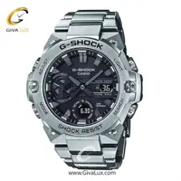 ساعت مچی اورجینال مردانه کاسیو Casio دو زمانه نقره ای | نقره ای| مشکی| کد رفرنس جی شاک G-Shock GST-B400D-1ADR