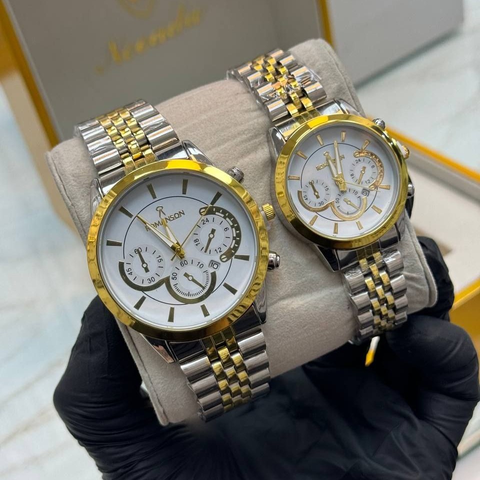 ساعت ست زنانه مردانه رومانسون ساعت مچی ساعت زنانه ساعت مردانه ارسال رایگان در چند رنگ زیبا