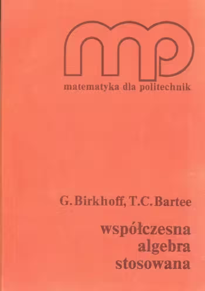 خرید و دانلود نسخه کامل کتاب Współczesna algebra stosowana