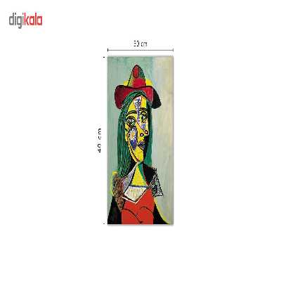 تابلو شاسی ونسونی طرح Woman In Hat And Fur Collar سایز 30x40 سانتی متر