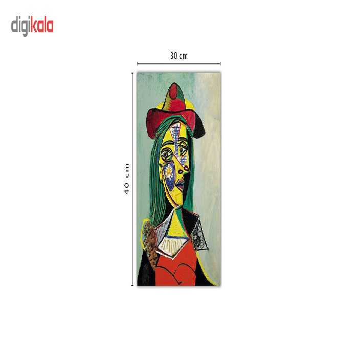 تابلو شاسی ونسونی طرح Woman In Hat And Fur Collar سایز 30x40 سانتی متر