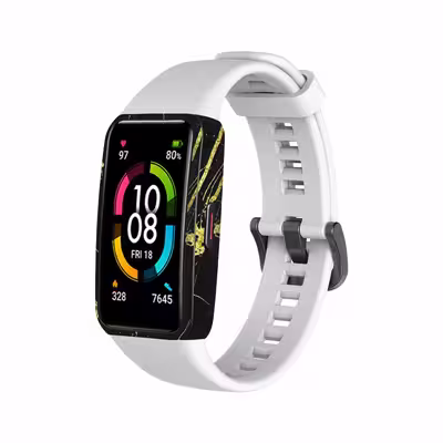 برچسب ماهوت طرح Graphite Gold Marble مناسب برای ساعت هوشمند هوآوی band 6