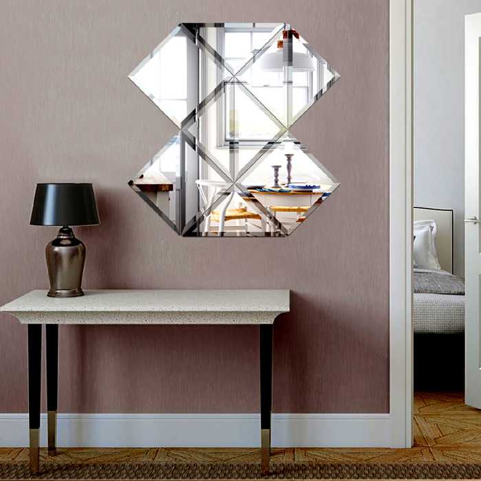 آینه مدل مربع لوزی WE0011