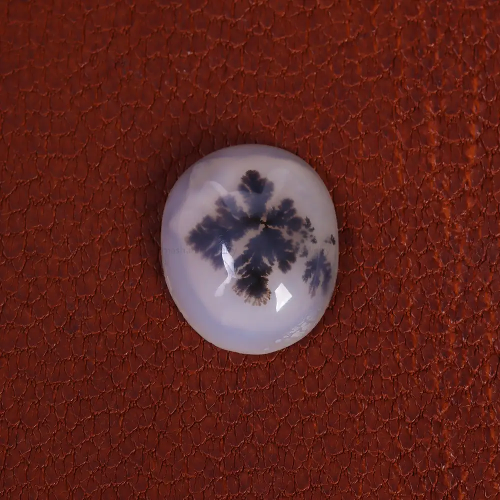 نگین عقیق شجر کد 21434 - جواهری مشاهیر