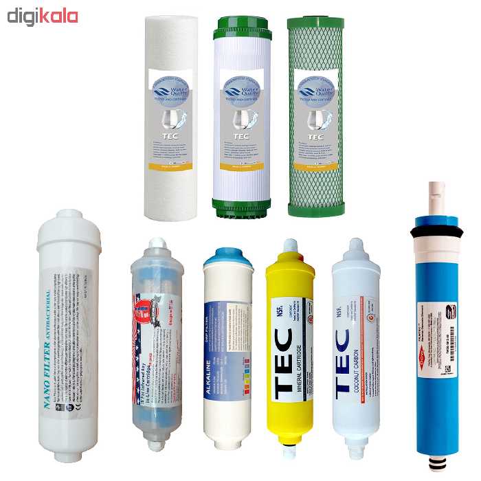 فیلتر تصفیه آب تک مدل RO-TP9 مجموعه 9 عددی