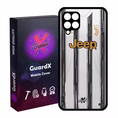 کاور گارد ایکس طرح یوونتوس مدل Glass10229 مناسب برای گوشی موبایل سامسونگ Galaxy A12
