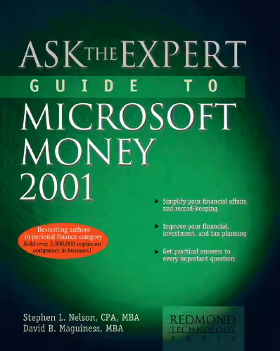 خرید و دانلود نسخه کامل کتاب Ask the Expert Guide to Microsoft Money 2001