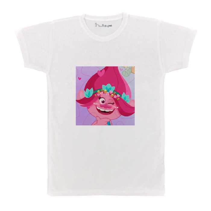 تی شرت بچگانه پرمانه طرح ترول ها کد pmt.4304