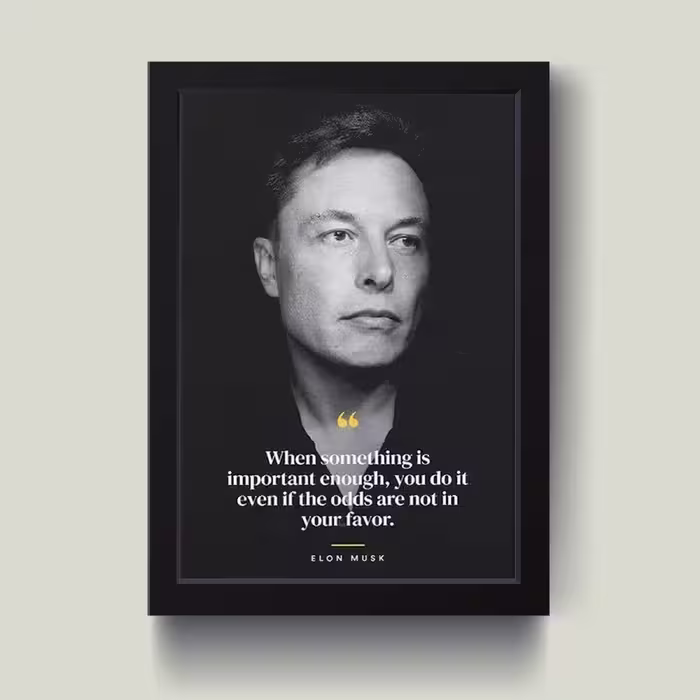 تابلو مدل انگیزشی ایلان ماسک Elon musk کدS1631-b