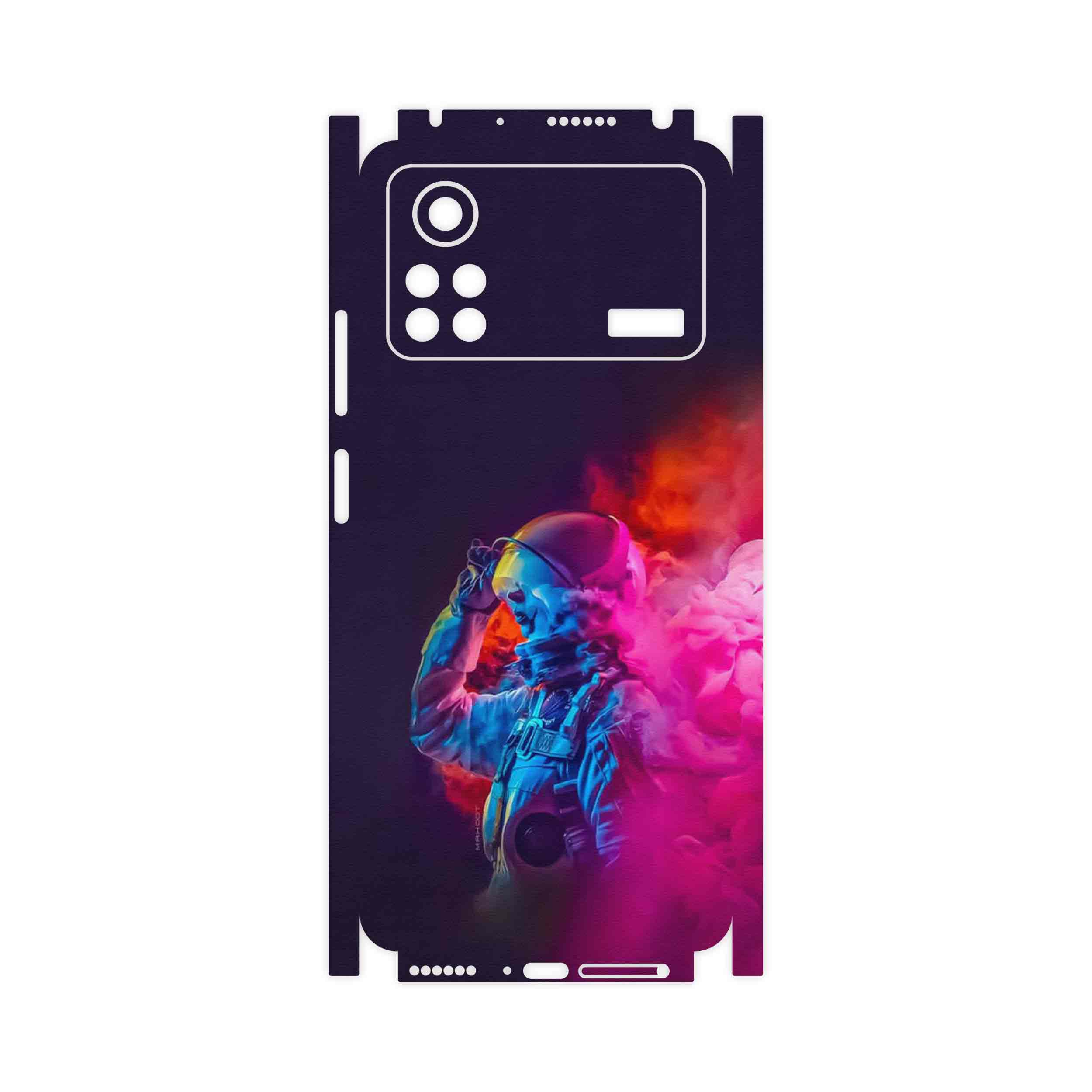 برچسب پوششی ماهوت مدل Smoke Rainbow Digital Art 1-FullSkin مناسب برای گوشی موبایل شیائومی Poco X4 Pro 5G