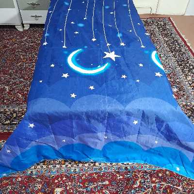 سرویس روتختی مدل  niki10.25.240 طرح ماهستاره کد 160 دو نفره چهار تکه