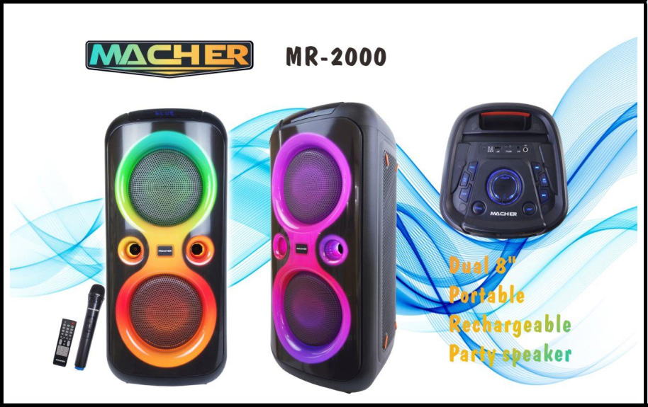 اسپيكر پارتي باكس MACHER MR-2000 - یاسین کامپیوتر