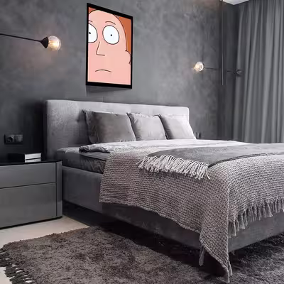 تابلو مدل Rick &amp; Morty کد F-1045