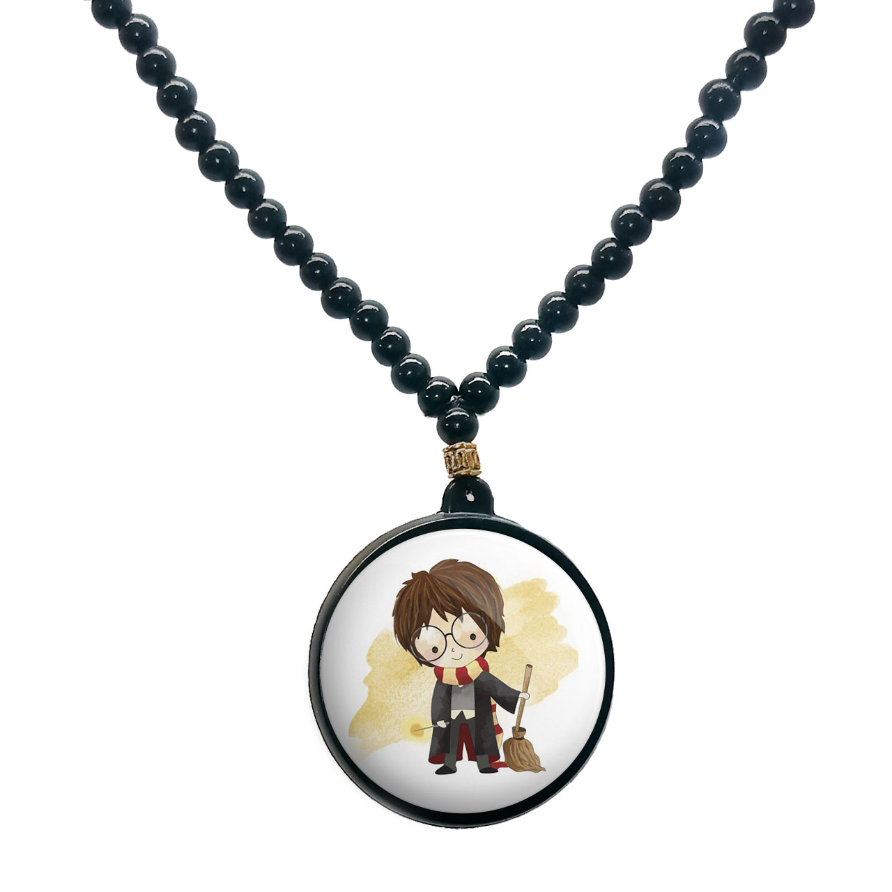 گردنبند پرمانه طرح Harry Potter کد pmd.24001 مدل دو طرفه