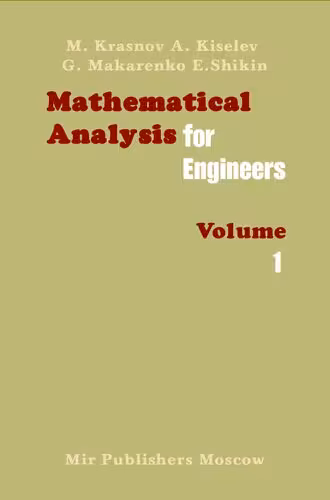 خرید و دانلود نسخه کامل کتاب Mathematical Analysis for Engineers, Volume 1