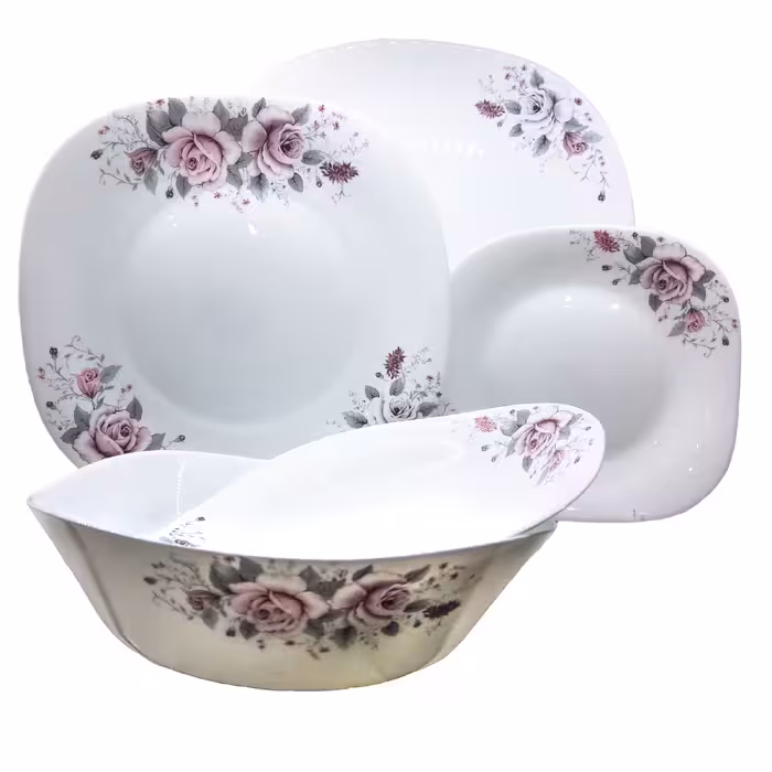 سرویس غذاخوری 26 پارچه رومانتیک مدل گلوریا کد 103