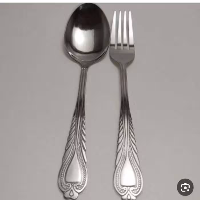 قاشق و چنگال طرح دل 