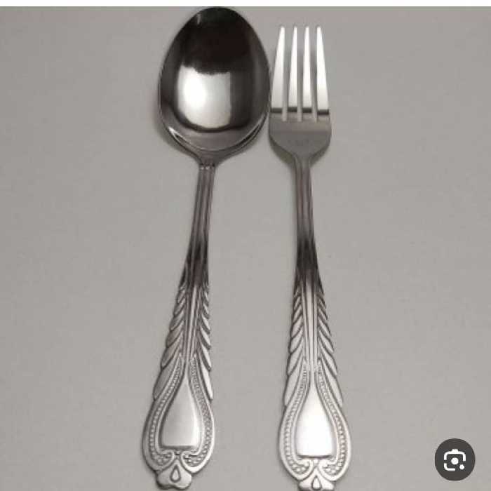 قاشق و چنگال طرح دل 