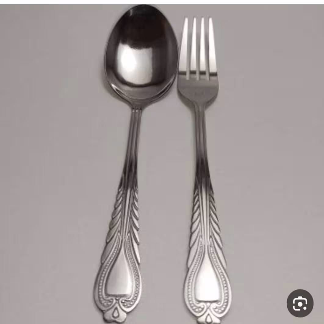 قاشق و چنگال طرح دل 