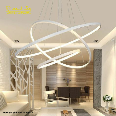 لوستر مدرن سه حلقه مدل S327