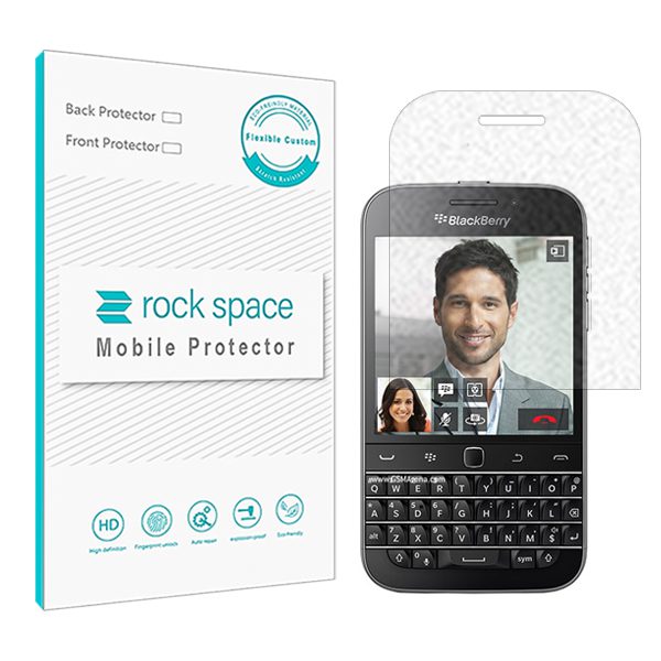 گلس بلک بری Classic Q20 مدل نانو هیدروژل مات برند راک اسپیس کد S