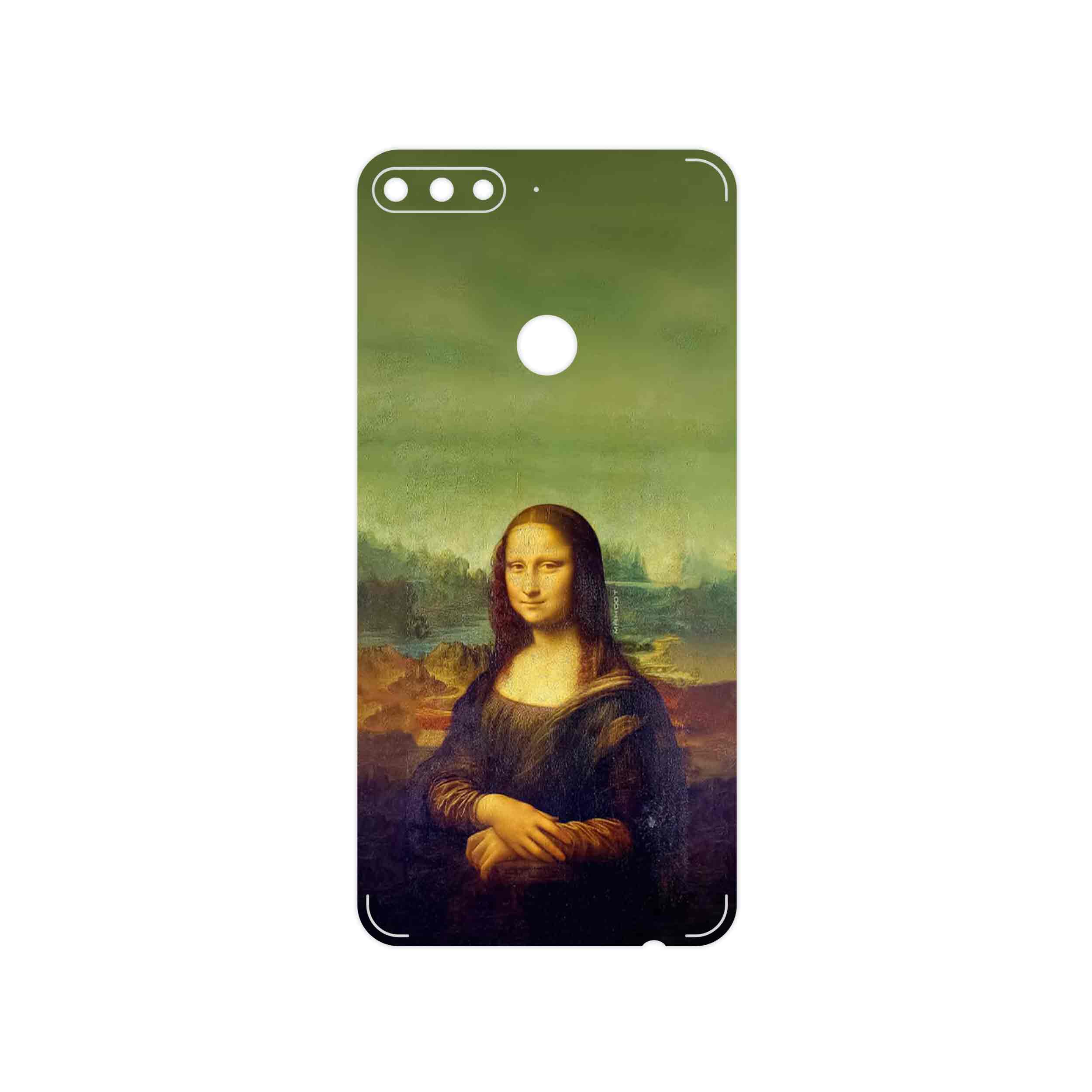 برچسب پوششی ماهوت مدل Mona Lisa of da Vinci مناسب برای گوشی موبایل هوآوی Y7 Prime 2018