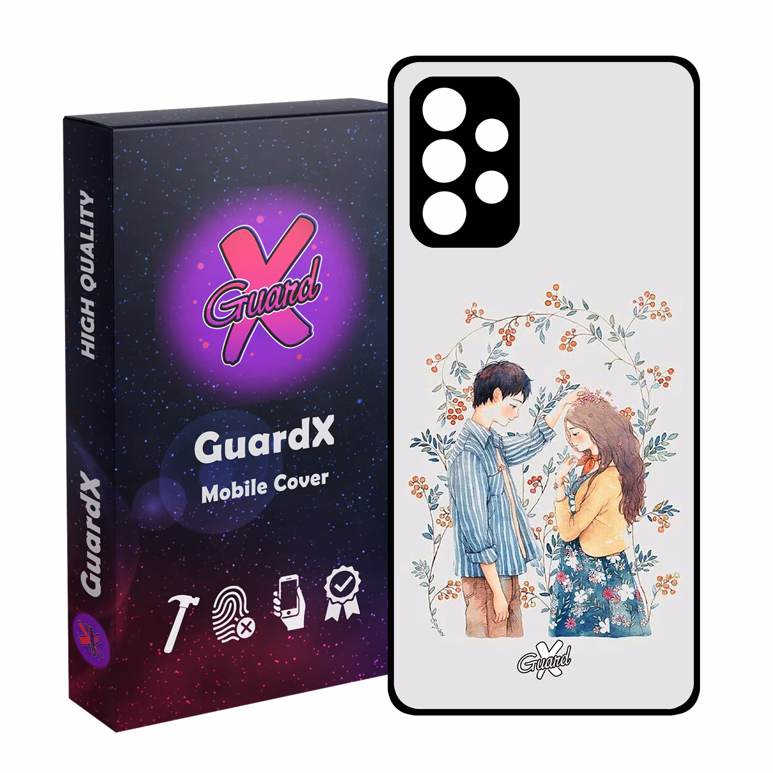 کاور گارد ایکس طرح Love مدل Glass10316 مناسب برای گوشی موبایل سامسونگ Galaxy A72