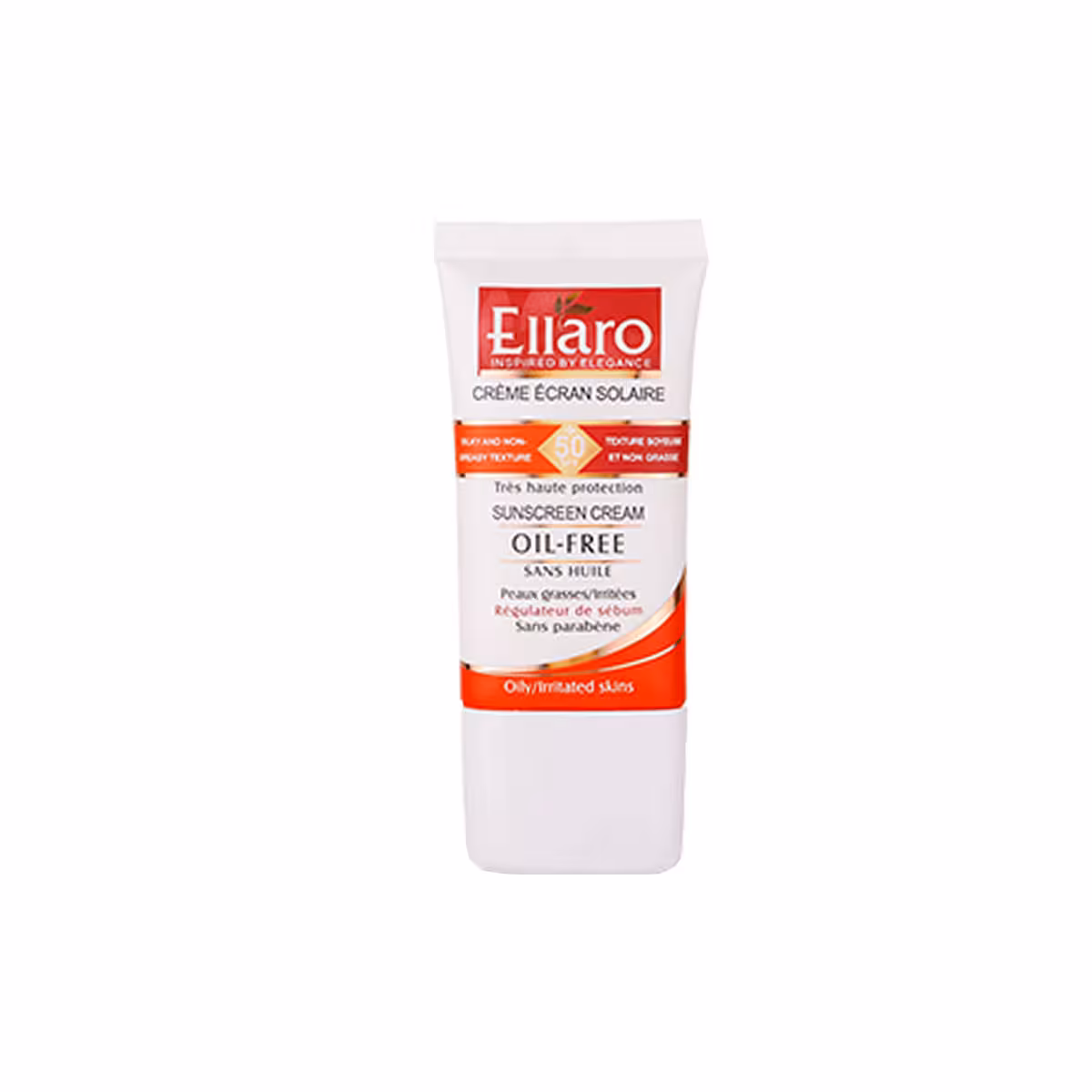 کرم ضد آفتاب بدون رنگ فاقد چربی Sans huile الارو (SPF 50)