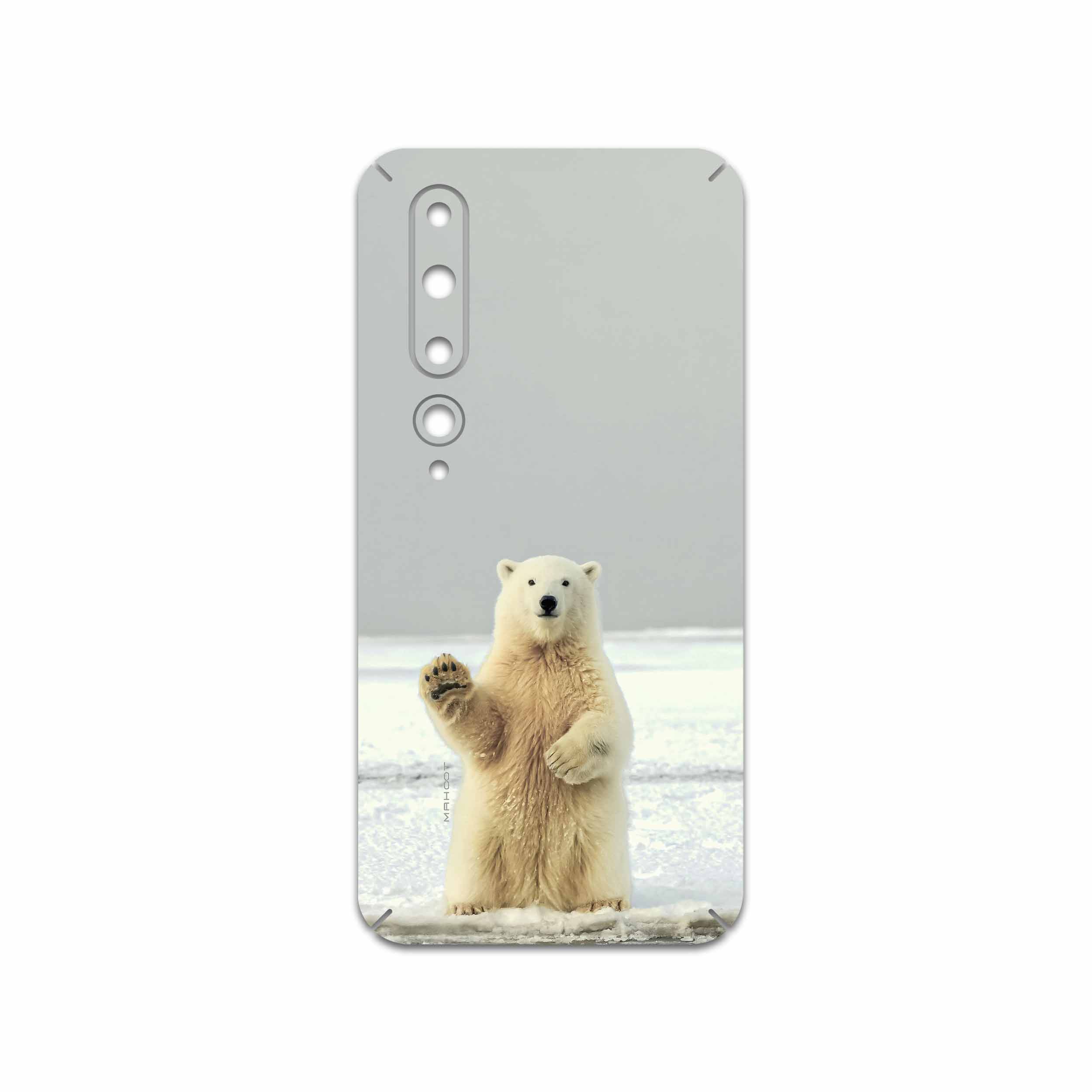 برچسب پوششی ماهوت مدل Polar-bear مناسب برای گوشی موبایل شیائومی Mi 10 5G