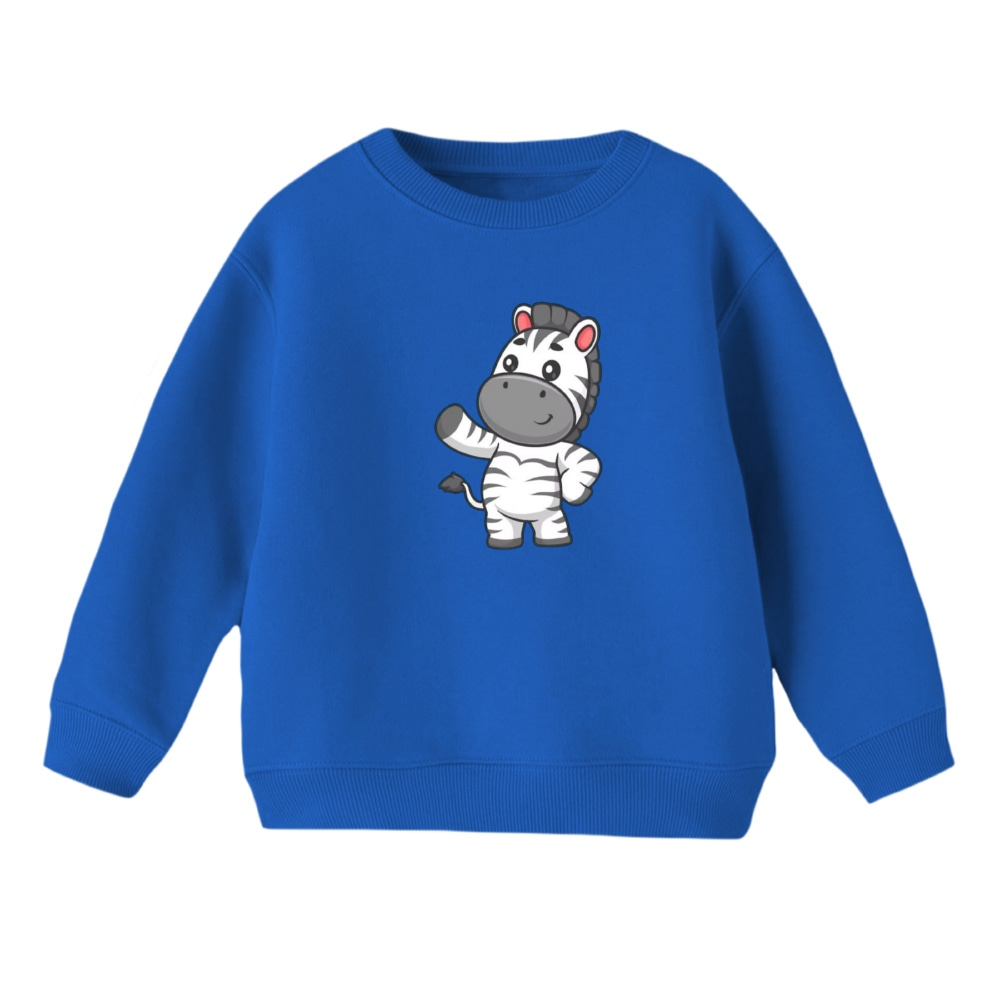 سویشرت بچگانه مدل گورخر کد 6 رنگ آبی