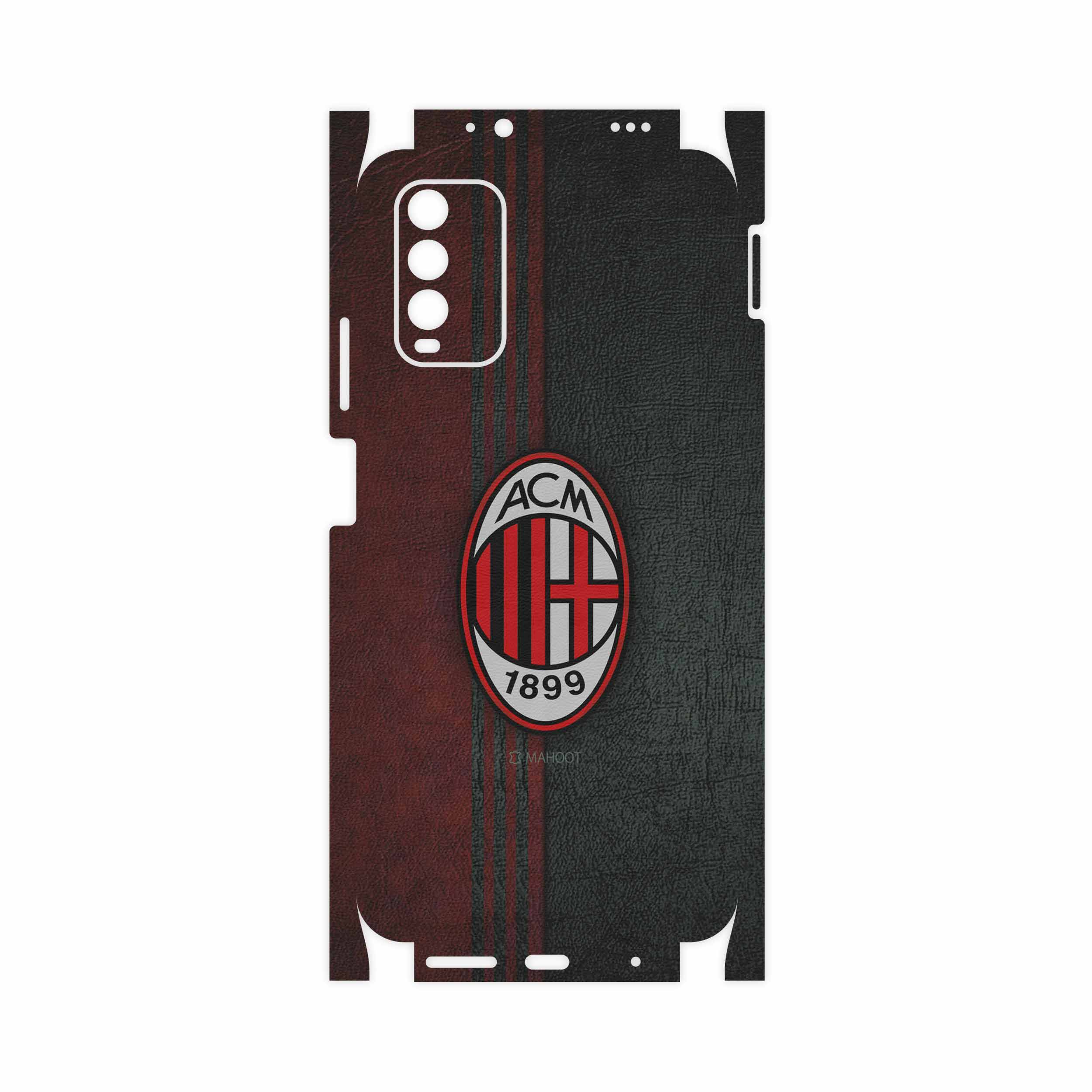 برچسب پوششی ماهوت مدل AC-Milan-FullSkin مناسب برای گوشی موبایل شیائومی Redmi 9T