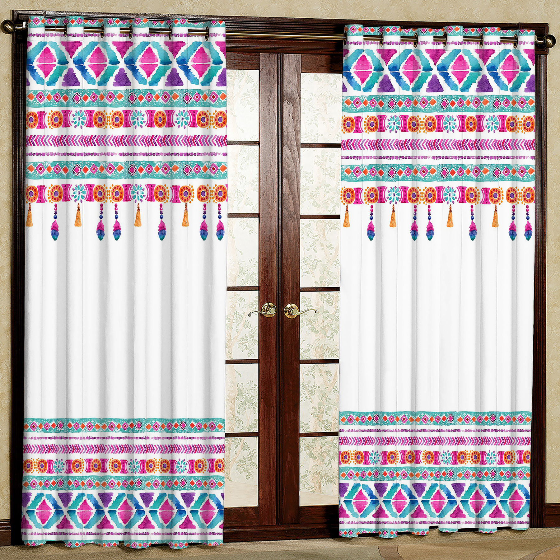 پرده مدل پانچی کد 1074 سایز 140x200 سانتی متر