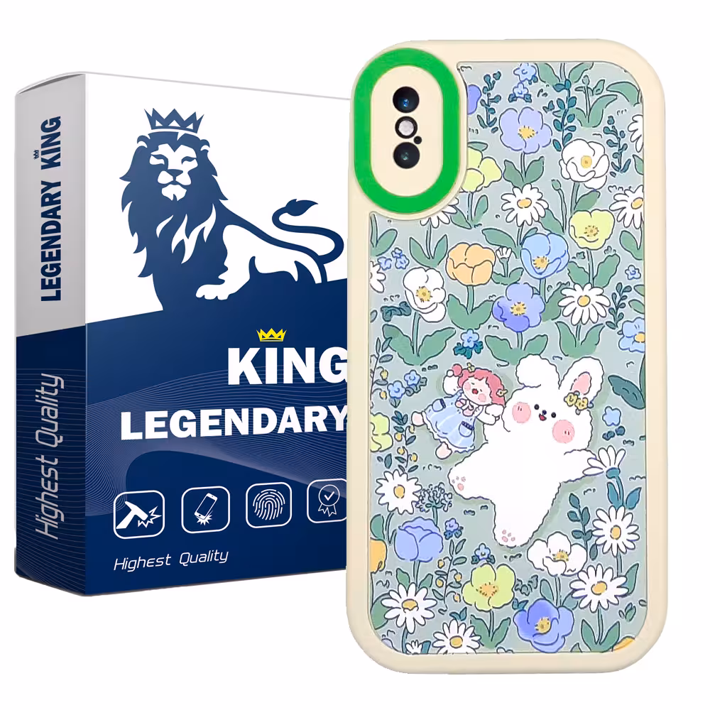 کاور لجندری کینگ مدل باغ مناسب برای گوشی موبایل اپل iPhone X/Xs