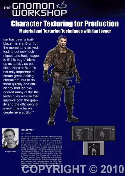 Gnomon Workshop 3Dstudio Max Training - Character Texturing For Production