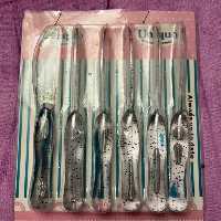 کارد و قاشق چایخوری برای صبحانه طرحی زیبا مخصوص سفره و میز.یک دست  