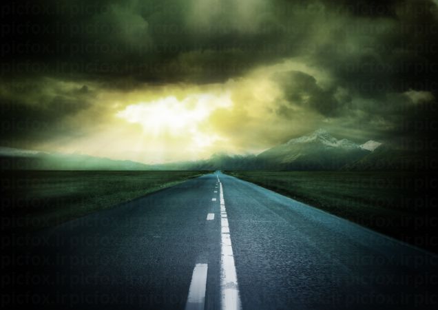 خرید و دانلود عکس Powerful Tornado - destroying property with lightning in the background کد 41607 | پیک فاکس | Pic Fox