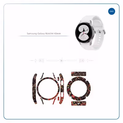 برچسب ماهوت طرح Iran Carpet6 مناسب برای ساعت هوشمند سامسونگ Watch4 40mm