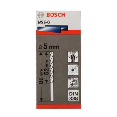 مته فلز بوش مدل HSS-G سایز 5 میلی متر