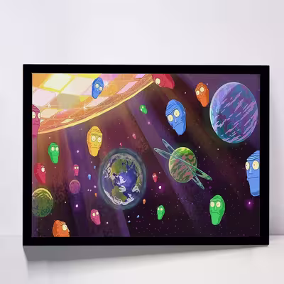 تابلو مدل get schwifty rick and morty کد F-12035
