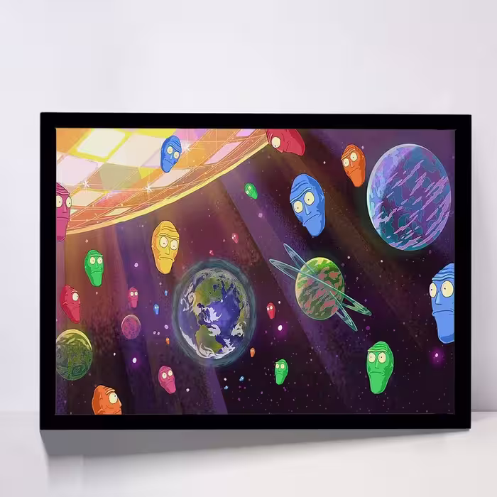 تابلو مدل get schwifty rick and morty کد F-12035