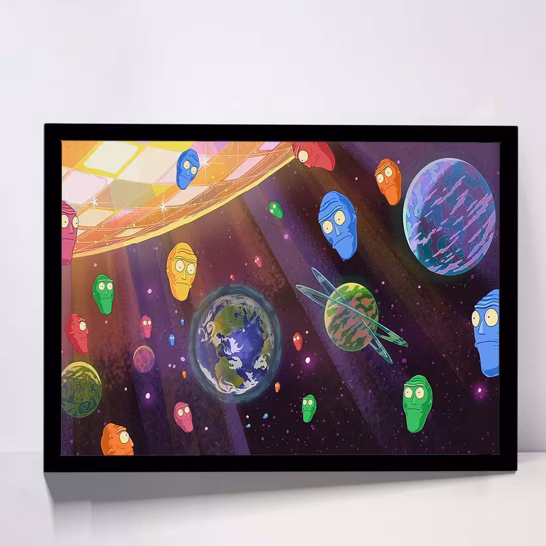 تابلو مدل get schwifty rick and morty کد F-12035