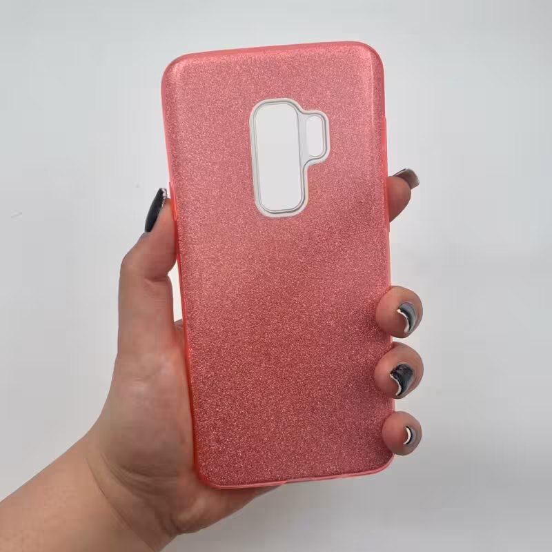 قاب گوشی Galaxy S9 Plus سامسونگ ژله ای اکلیلی صورتی جذاب کد 86712