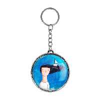 جاکلیدی خندالو طرح قایق و دریا مدل دوطرفه کد 59775979