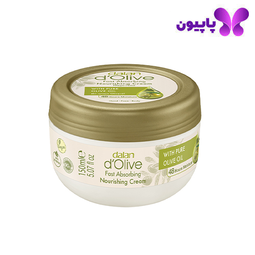 کرم مرطوب کننده و مغذی 48 ساعته روغن زیتون دالان 300 میل