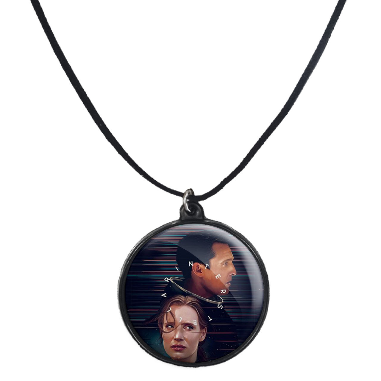 گردنبند پرمانه طرح Interstellar کد pmb.24258 مدل دو طرفه